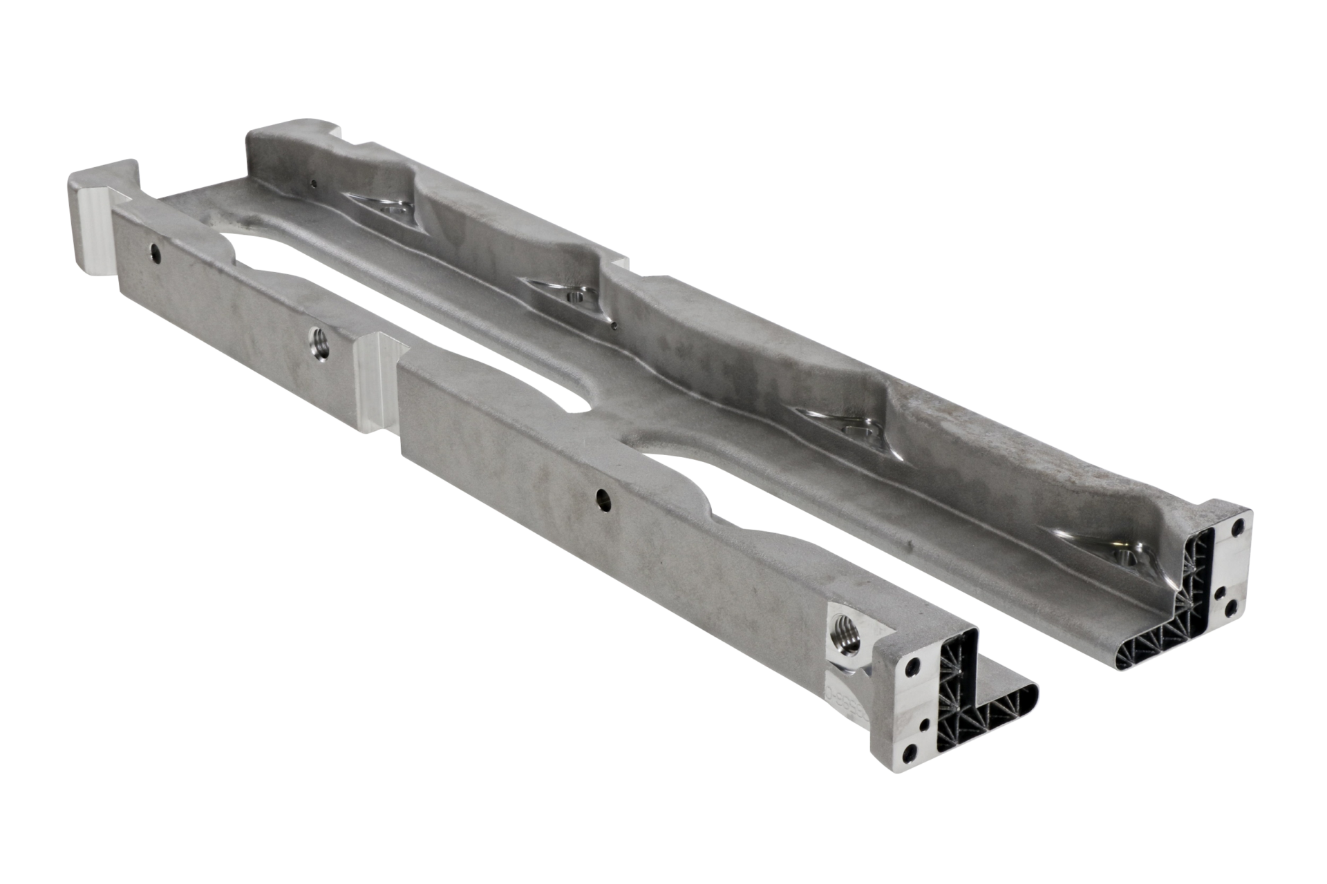 3D printed carrier. Re-design lead to reduced weight and manufacturing costs.  Image source: TRUMPF
